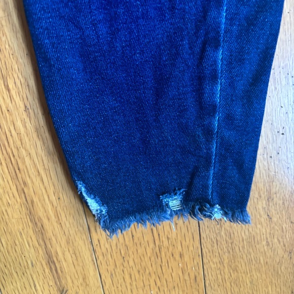 KanCan Gloria High Rise Ankle Skinny Distressed Jeans Dark Wash size 5 28 - Picture 7 of 11